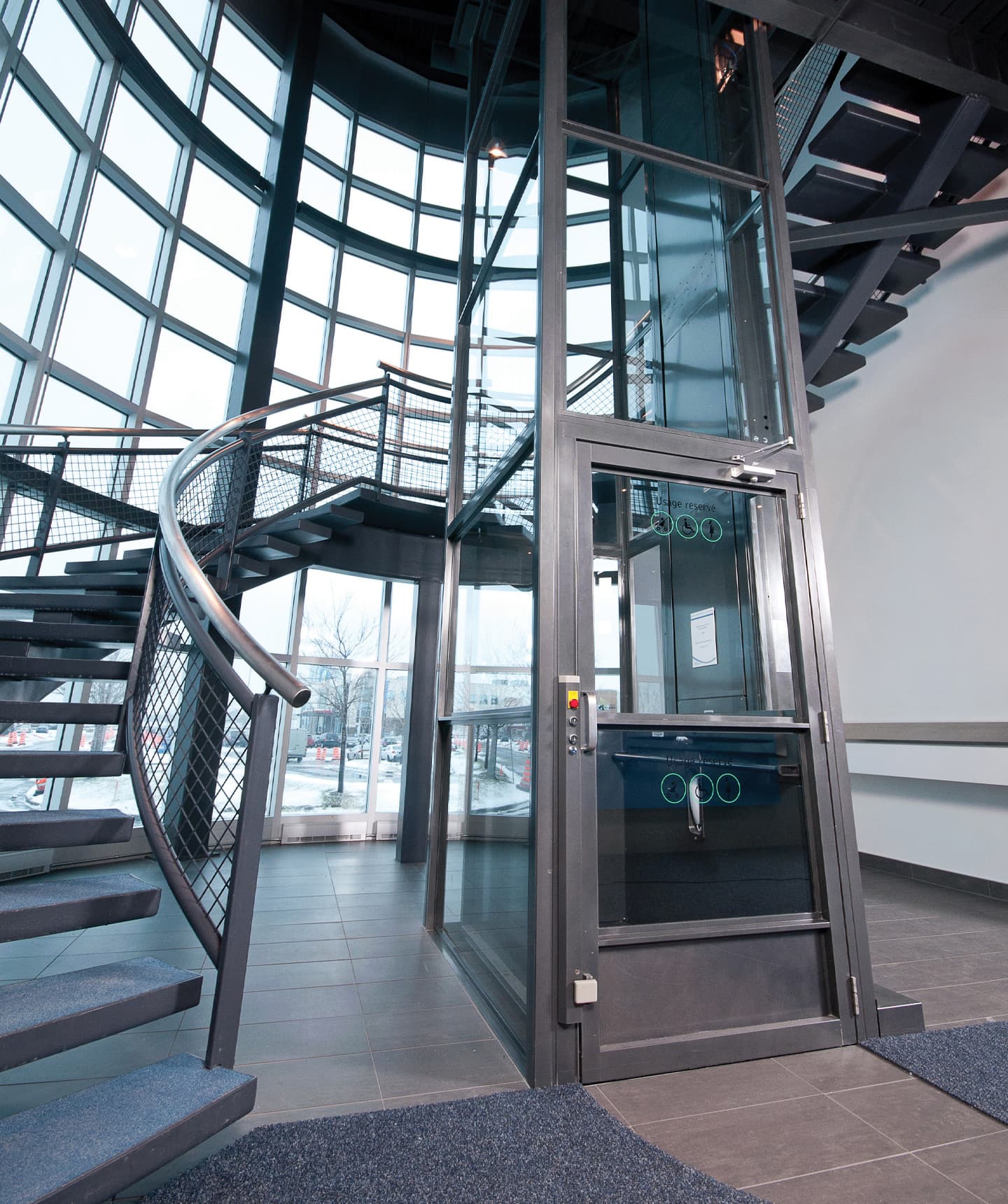 Savaria V-1504 Enclosed Vertical Platform Lift 7