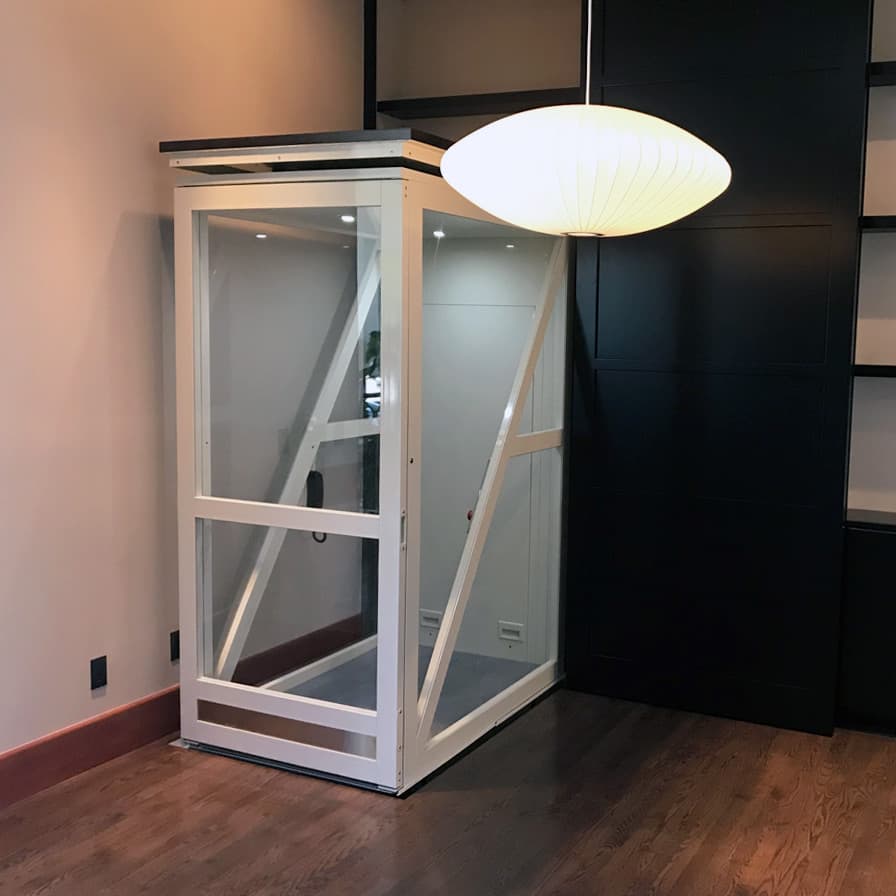 Savaria Telecab17 shelf full cab home elevator