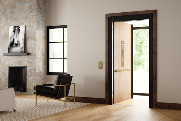 Home elevator ready to serve in living room