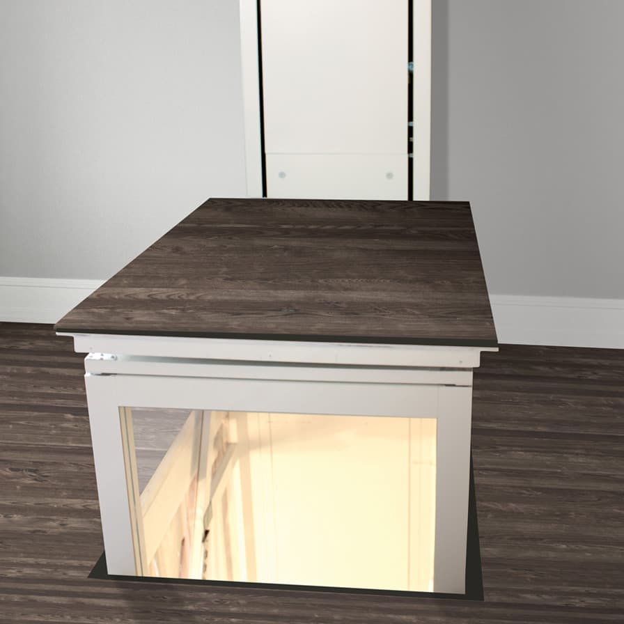 Savaria Telecab17 thru the floor home elevator